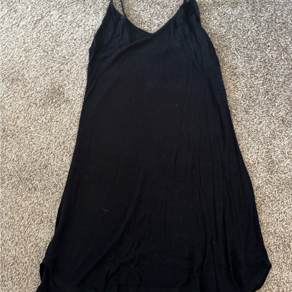 Joah Brown Black Slip Dress